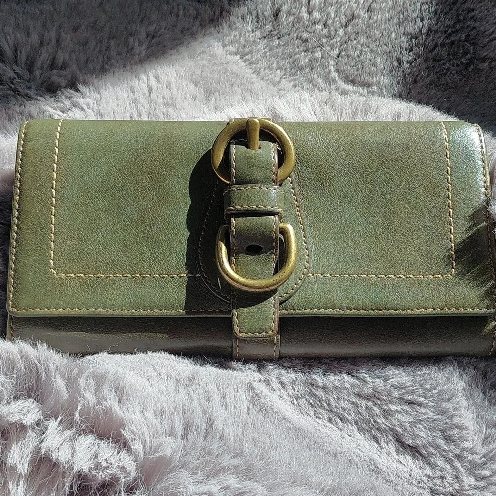Coach legacy Garcia 65th Anniversary🫒 olive & Aqua Vachetta rare💚 1941 - Picture 12 of 13